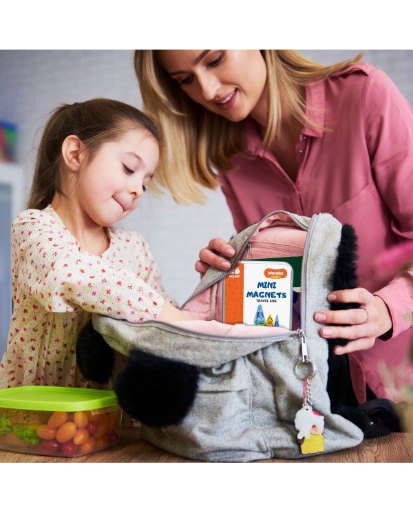 Mini Magnetic Blocks – 26 Pieces Travel Set Educational Magnet Construction Toy