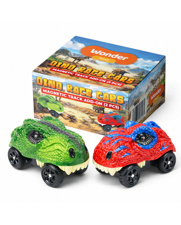 Dino Race 2 Cars Electric Magnetic Track Add-On