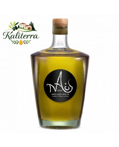 KALITERRA Naos – Pure Organic Extra Virgin Olive Oil 500ml Glass Bottle